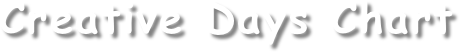 Creative Days Chart